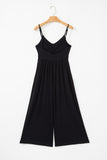 Spaghetti Straps Open Back Wide Leg Jumpsuit