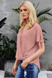 Charismatic Drape V Neck Blouse