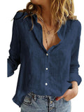 Spring new style breasted lapel loose cardigan top