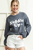 Saddle Up Corded Graphic Sweatshirt