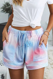 Drawstring Casual Elastic Waist Pocketed Shorts