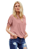 Charismatic Drape V Neck Blouse